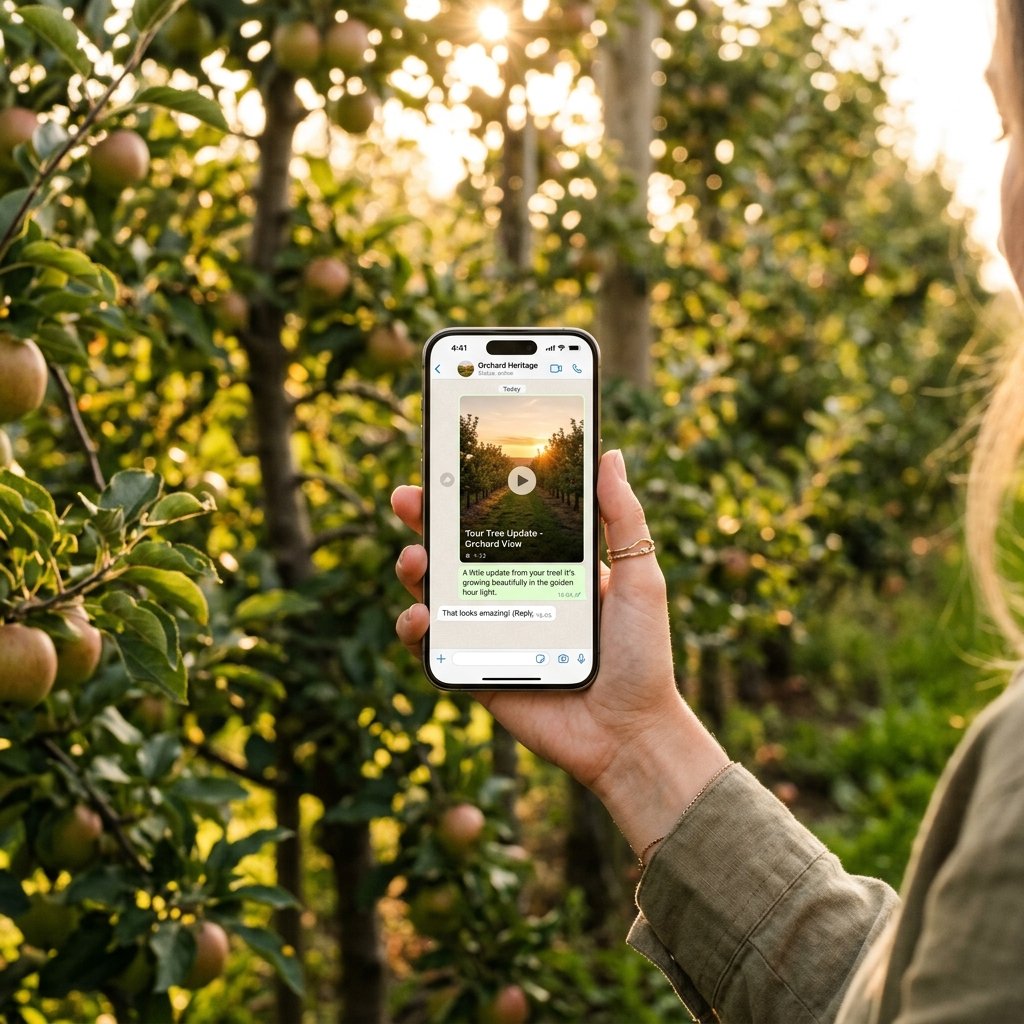WhatsApp report mockup